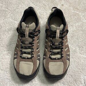 Columbia Men's North Plains II Trail Shoes Low Hiking 11.5 Brown Cream Outdoorsy
